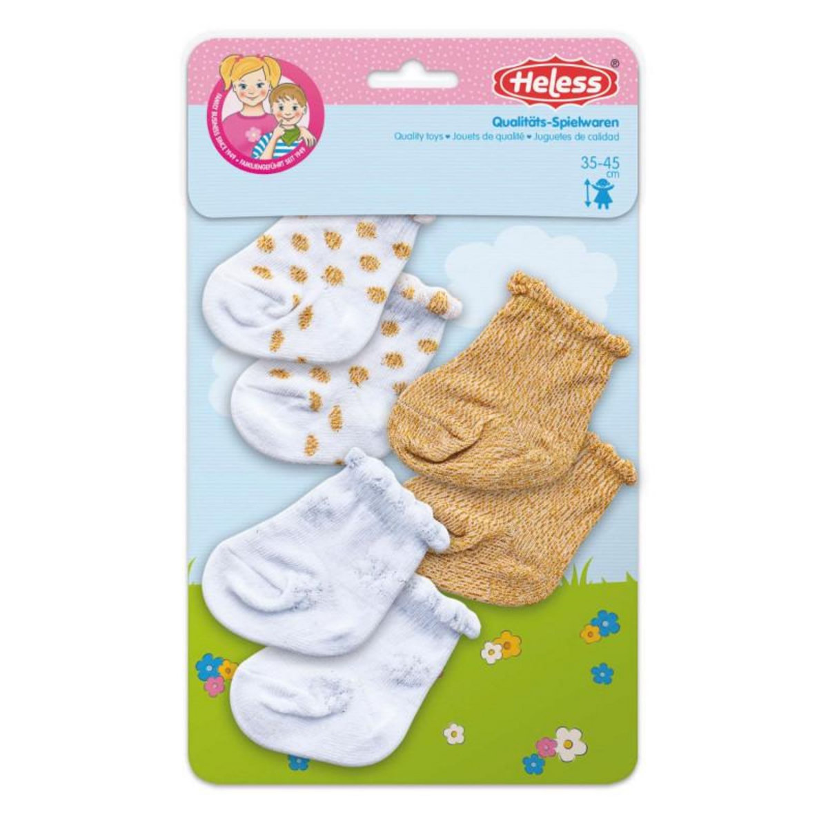 HELESS HELESS Glitter doll socks - 3 pairs, 28-35 cm