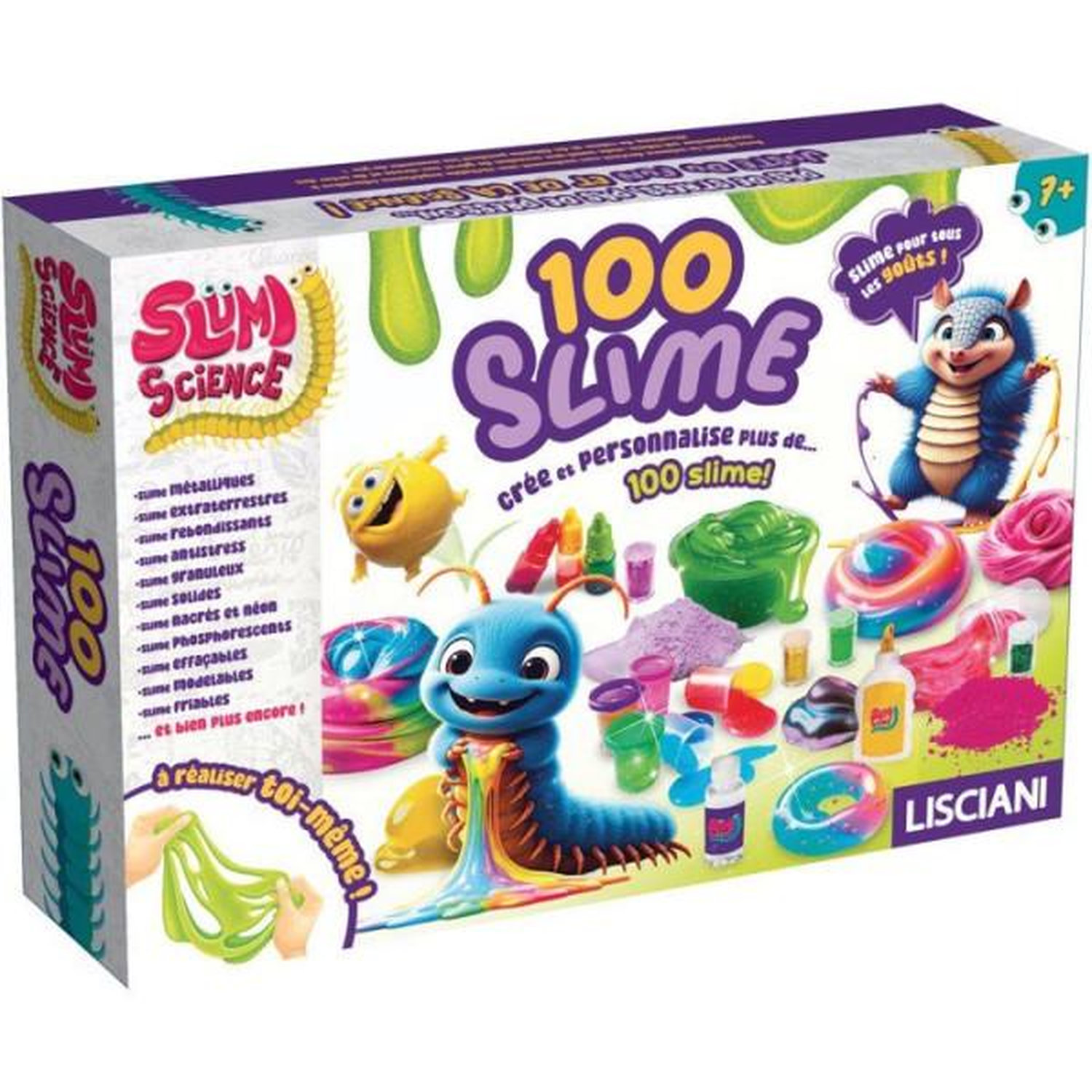 Slumi Science 100 Slimes Set Créatif Science Couleurs Textures Effets Lisciani Giochi - vue 2