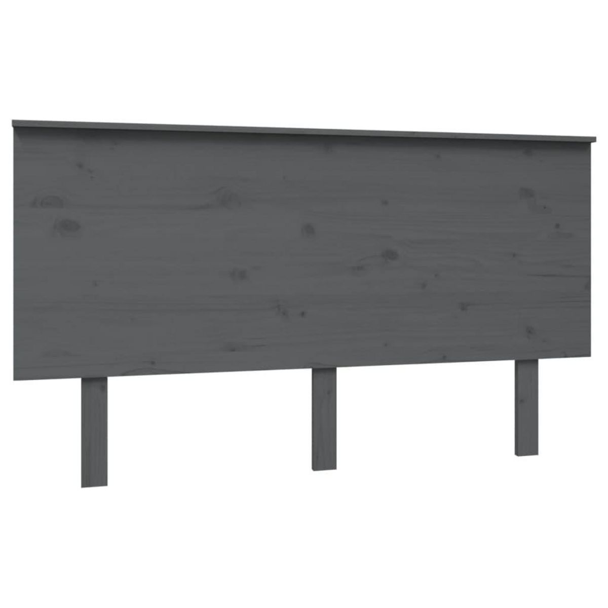 VIDAXL Tete de lit Gris 144x6x82,5 cm Bois massif de pin