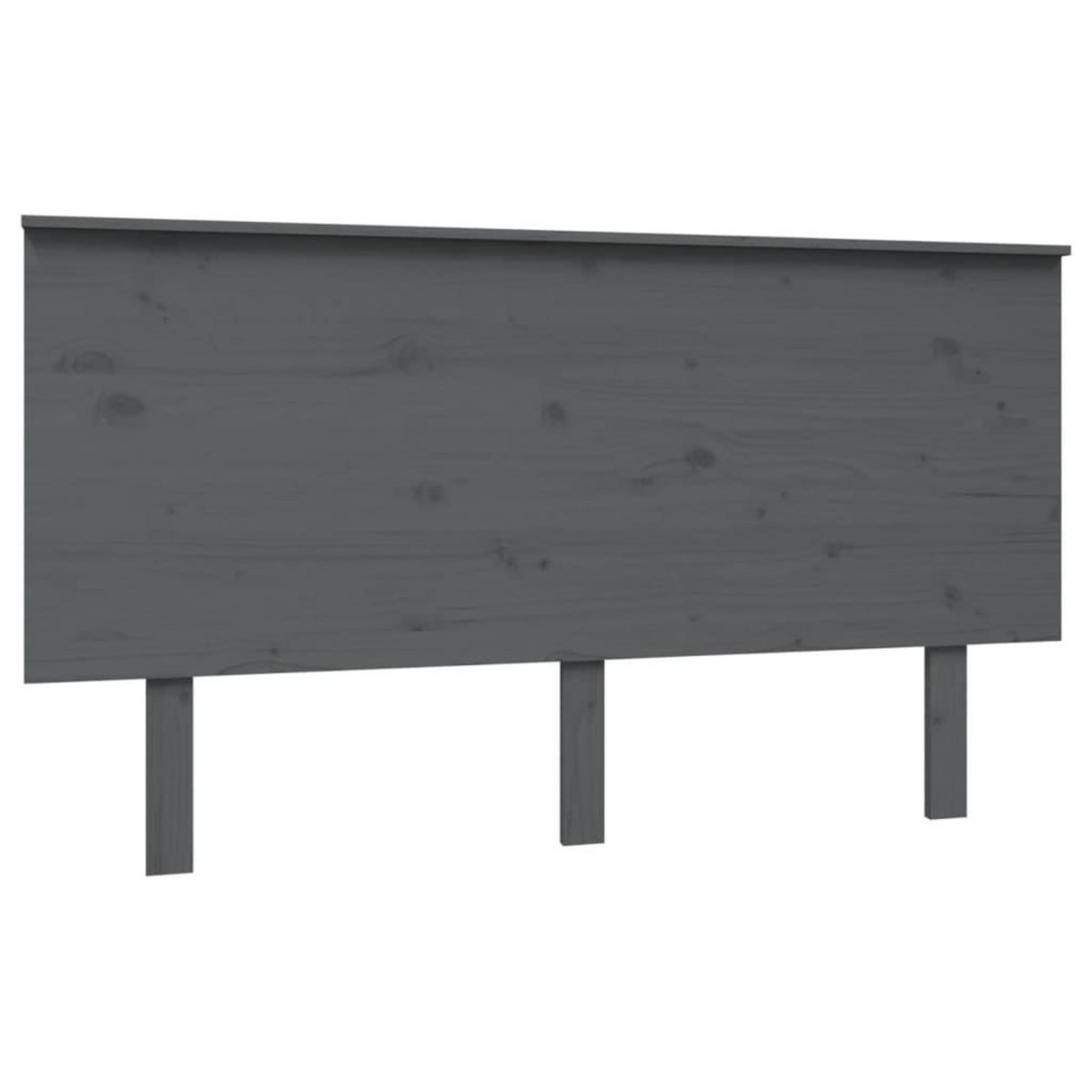 VIDAXL Tete de lit Gris 144x6x82,5 cm Bois massif de pin