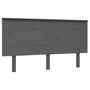 Voir la diapositive 2 : VIDAXL Tete de lit Gris 144x6x82,5 cm Bois massif de pin