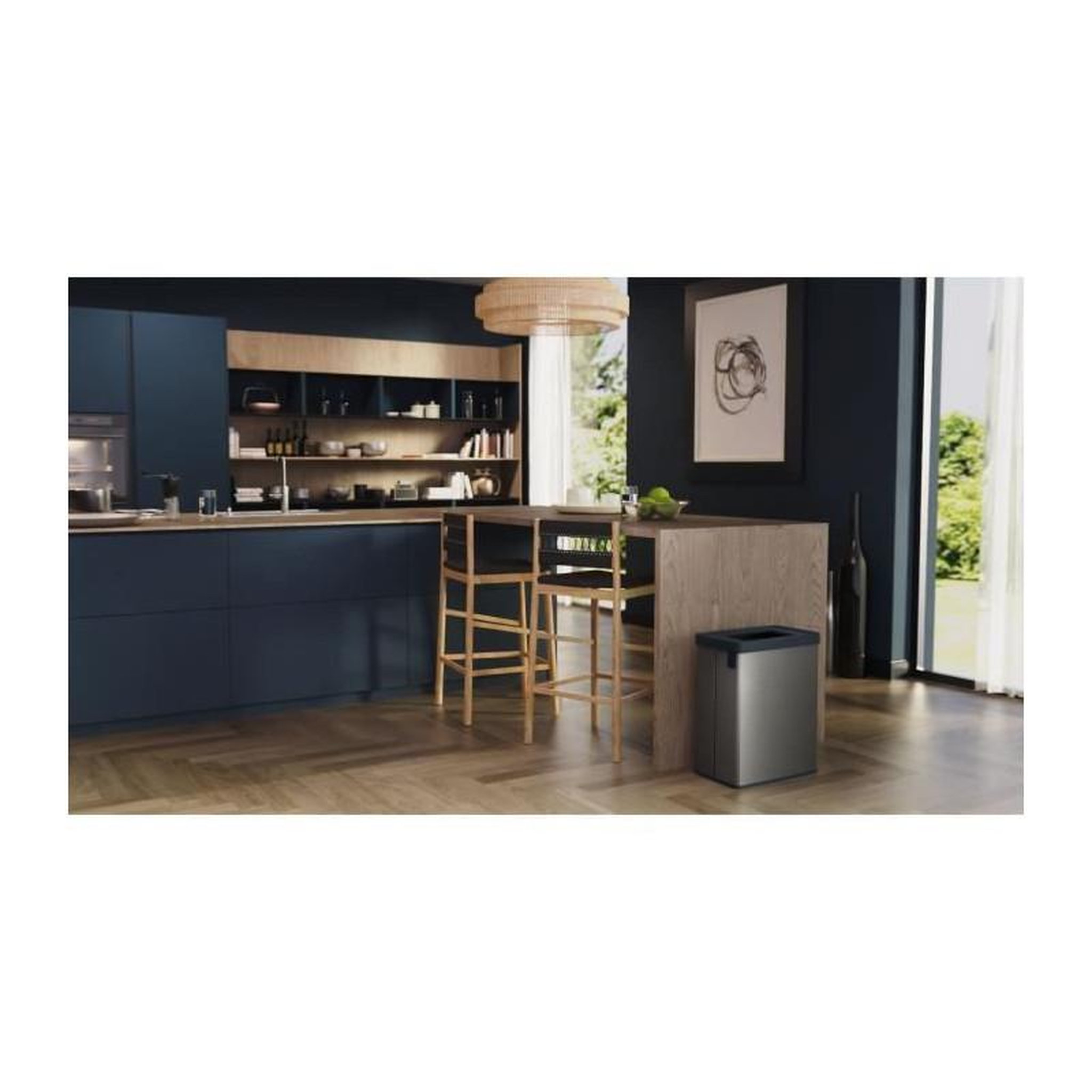 Voir la diapositive 5 : CURVER Poubelle de tri - VERTO - CURVER - 54 L - Gris perle