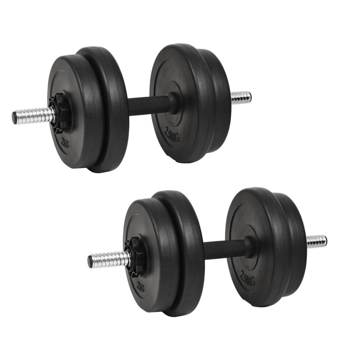 VIDAXL Haltere avec plaques 40 kg