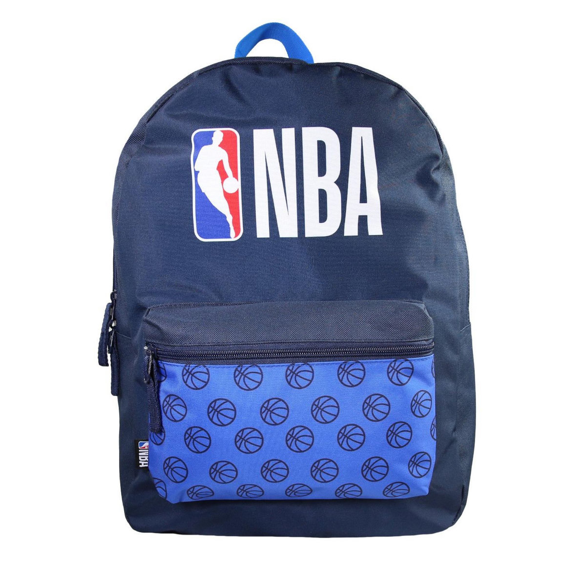 Bagtrotter Bagtrotter - NBA - Basketball - Sac à Dos Scolaire -  Marine - 1 Compartiment Zippé - 1 Poche Zippée - 29x13x40cm - Bretelles Matelassées - Dos Matelassé - Matière Polyester - Sac à Dos Scolaire Primaire et Secondaire
