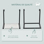 Voir la diapositive 5 : PAWHUT Arbre à chat mural design - étagère murale pour chat - hamac radiateur chat - armature avec fixation réglable - acier noir PVC polyester crème