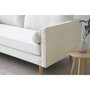 CONCEPT USINE Canapé 3 places design en velours beige STAN
