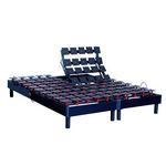 IDLITERIE Lot de Sommiers tous plots reglables gris. Coloris disponibles : Gris