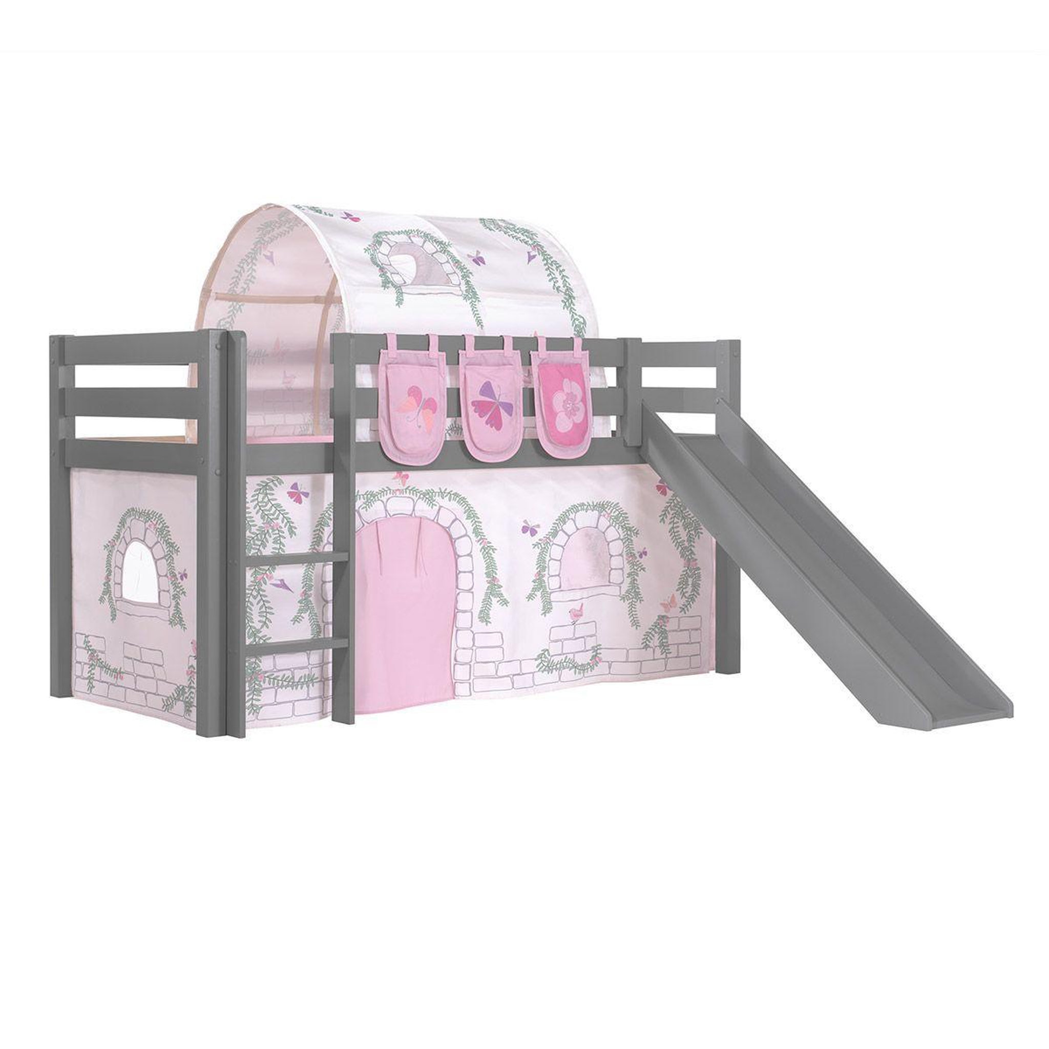 Paris Prix Pack - lit enfant, tente, 3 pochettes & tunnel  pino birdy  gris