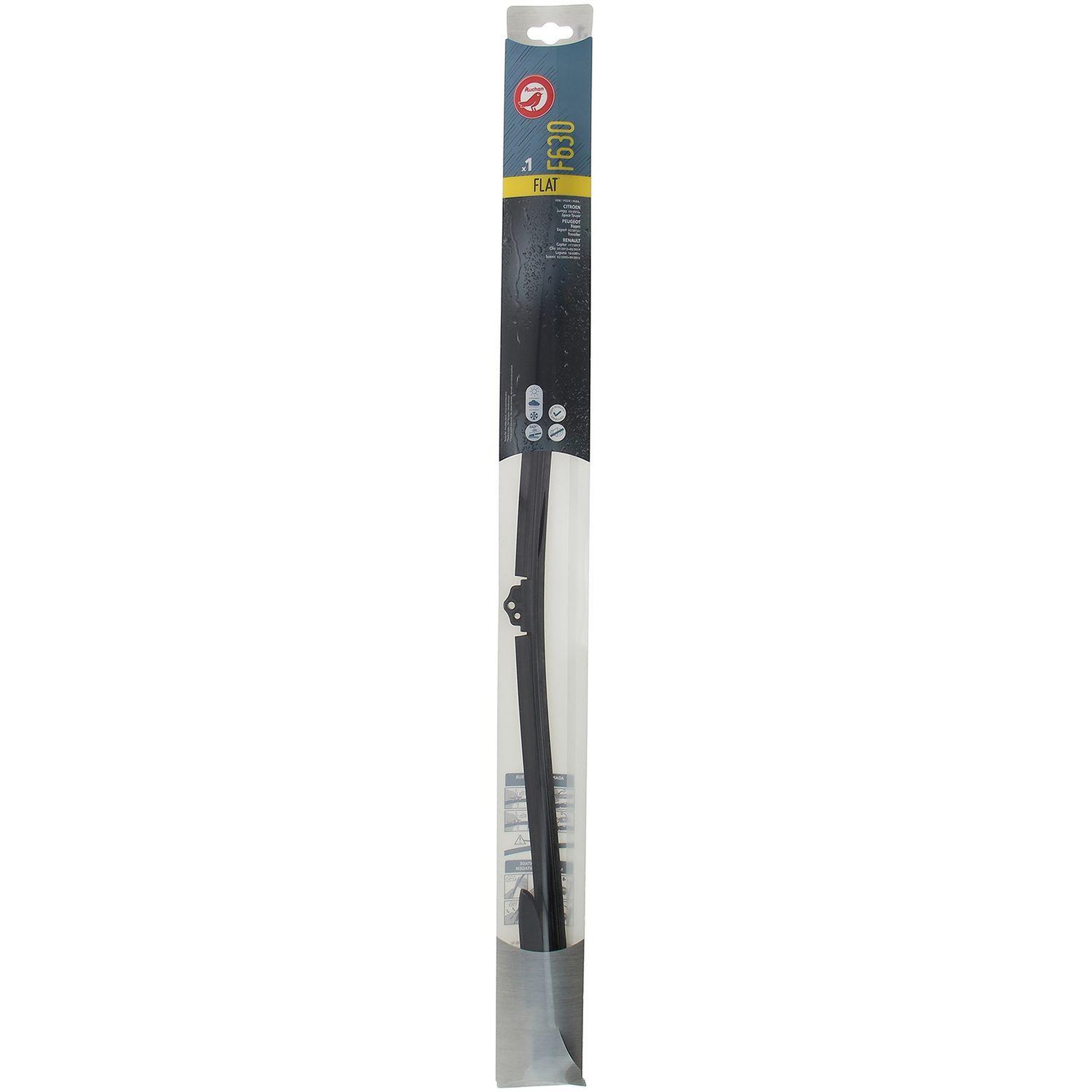 AUCHAN Balai d'essuie-glace plat F630 63cm pour CITROËN PEUGEOT RENAULT