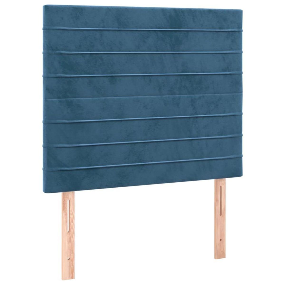 VIDAXL Tetes de lit 2 pcs Bleu fonce 100x5x78/88 cm Velours