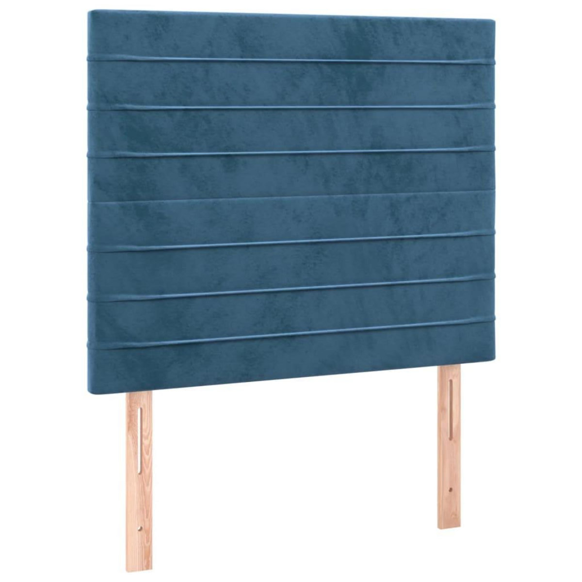 VIDAXL Tetes de lit 2 pcs Bleu fonce 100x5x78/88 cm Velours