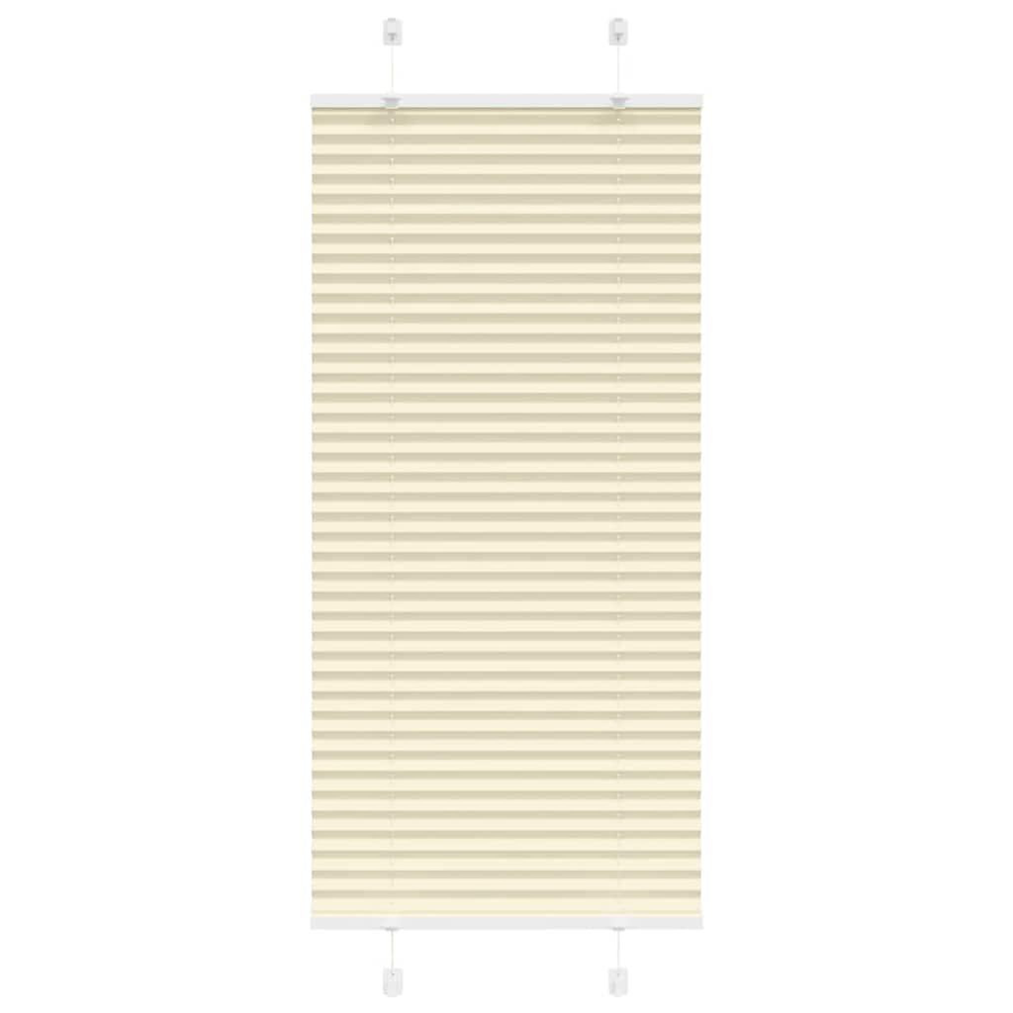 VIDAXL Store plisse creme 55x100 cm largeur du tissu 54,4 cm polyester