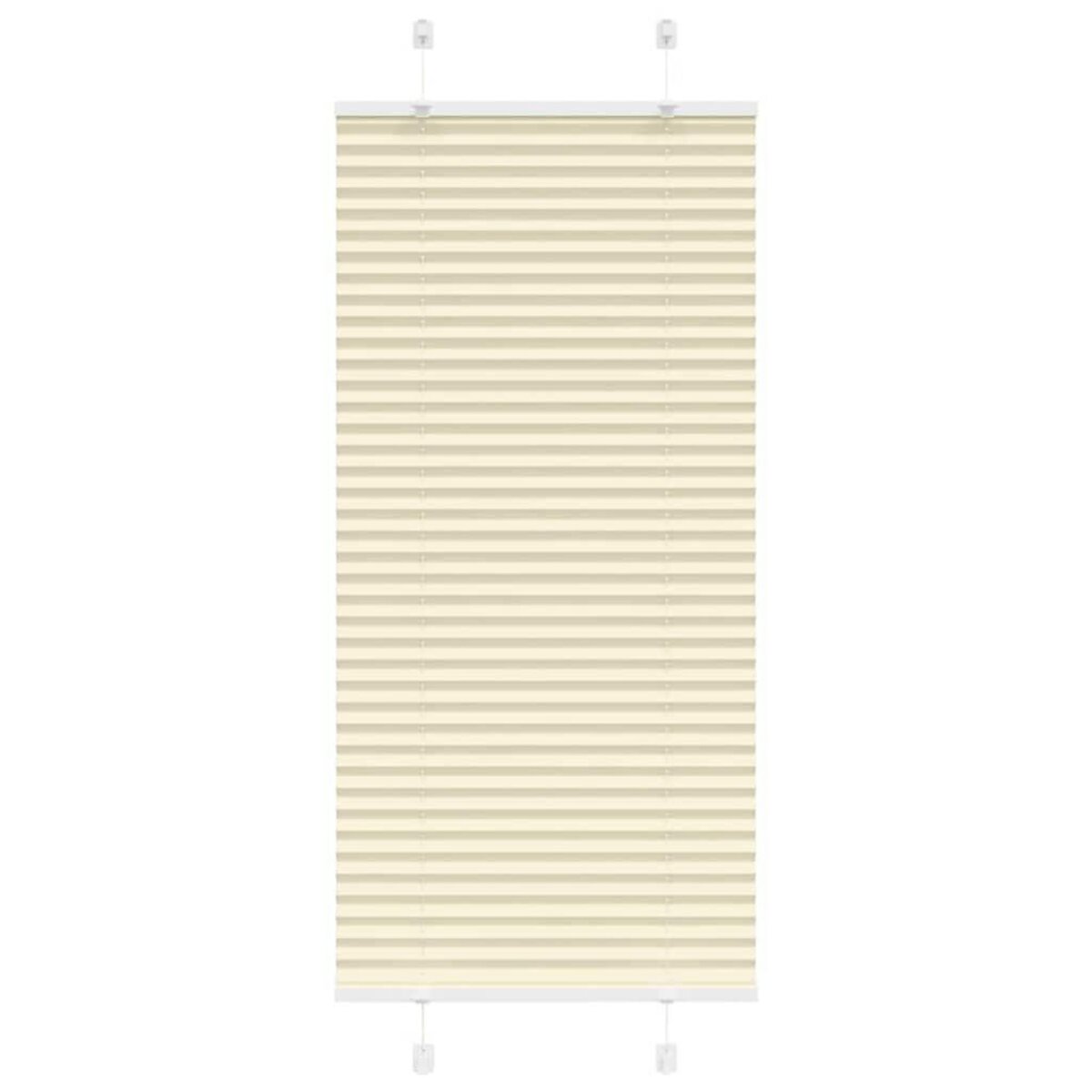 VIDAXL Store plisse creme 55x100 cm largeur du tissu 54,4 cm polyester
