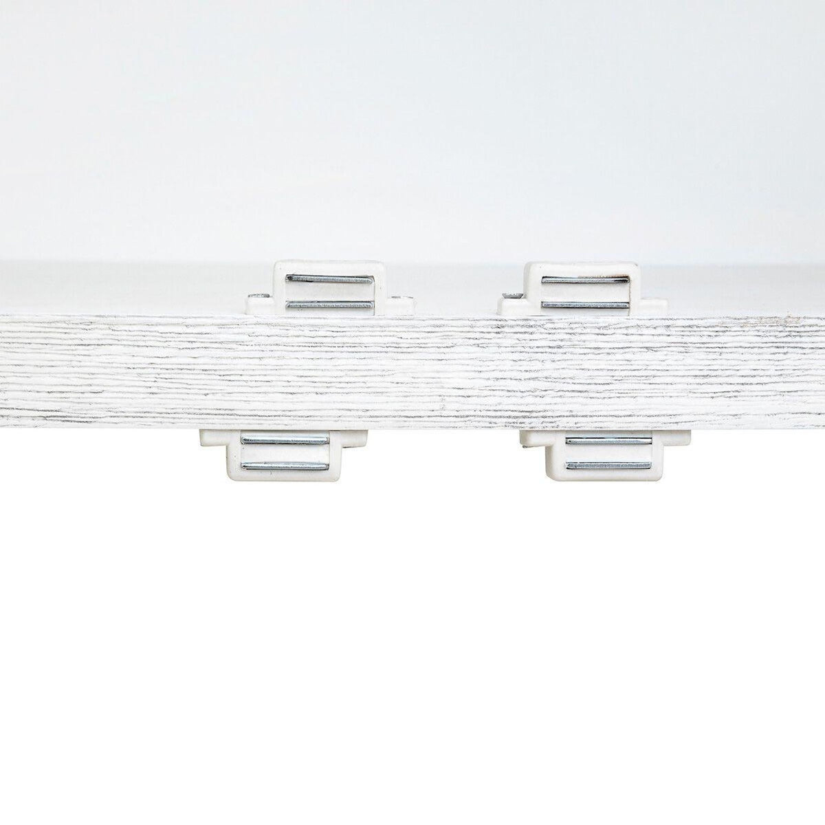 ATMOSPHERA Vitrine 4 Portes en Bois  Olbia  190cm Blanc