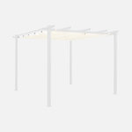 SWEEEK Toile de toit pour tonnelle 3x3m Isla - toile de rechange pergola, toile de remplacement. Coloris disponibles : Gris, Beige