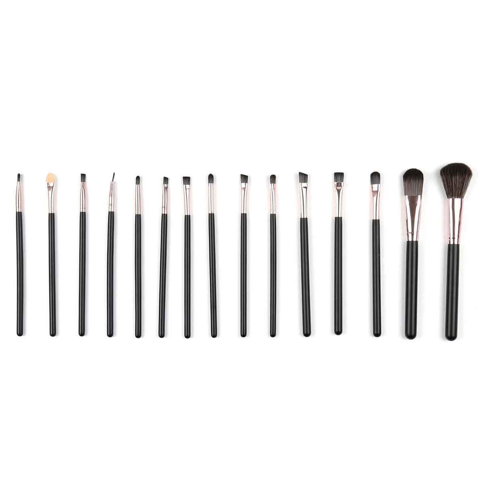 Cosmetic Club Trousse à maquillage  15 pinceaux  23cm noir