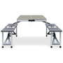 Voir la diapositive 2 : VIDAXL Table pliable de camping avec 4 sieges Acier Aluminium