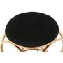 Voir la diapositive 2 : Paris Prix Tabouret Design  Whitney  45cm Noir & Or Rose