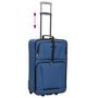 Voir la diapositive 6 : VIDAXL Ensemble de bagages de voyage bleu tissu