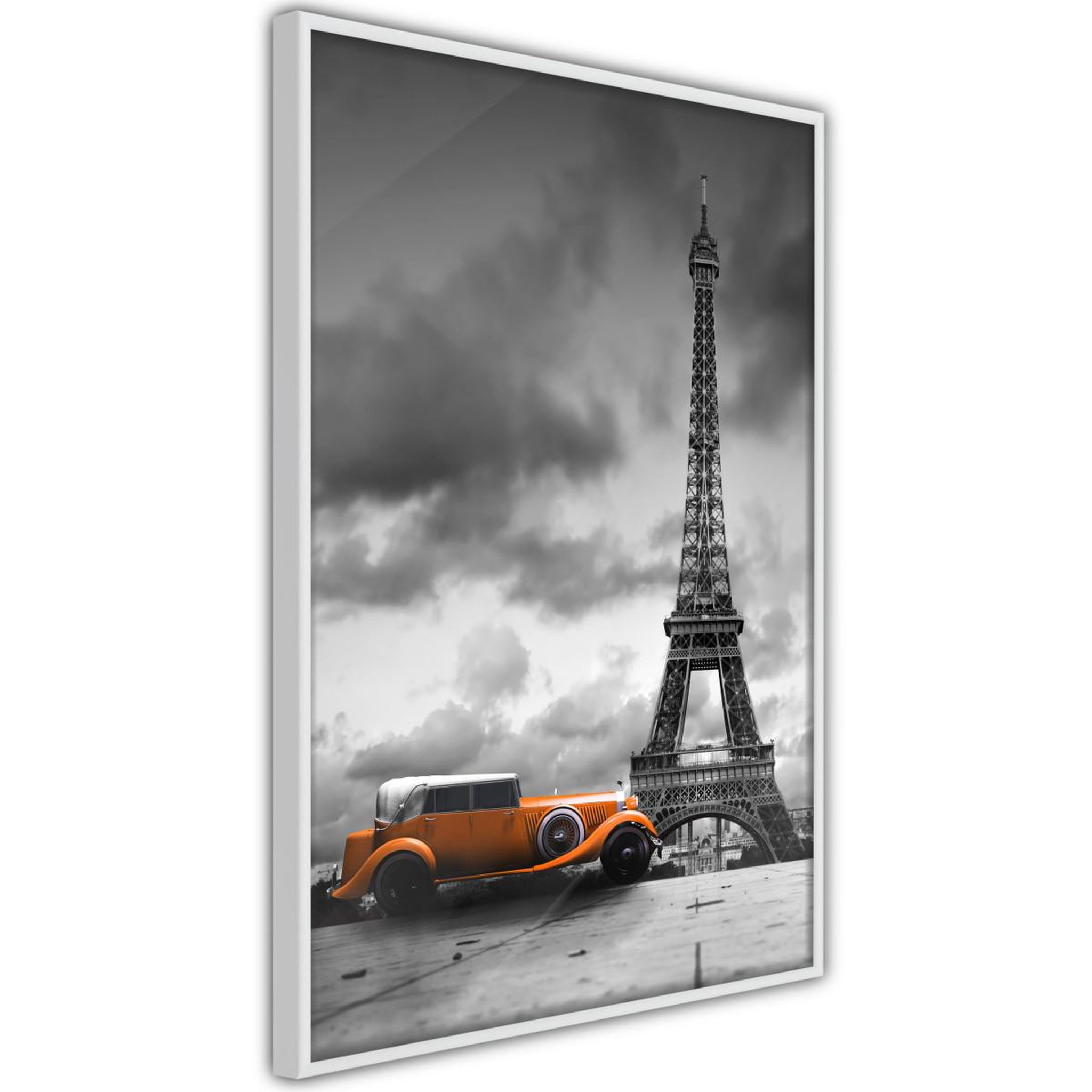 Paris Prix Affiche murale encadrée  under the eiffel tower