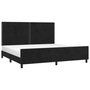 Voir la diapositive 3 : VIDAXL Cadre de lit sans matelas noir 200x200 cm velours
