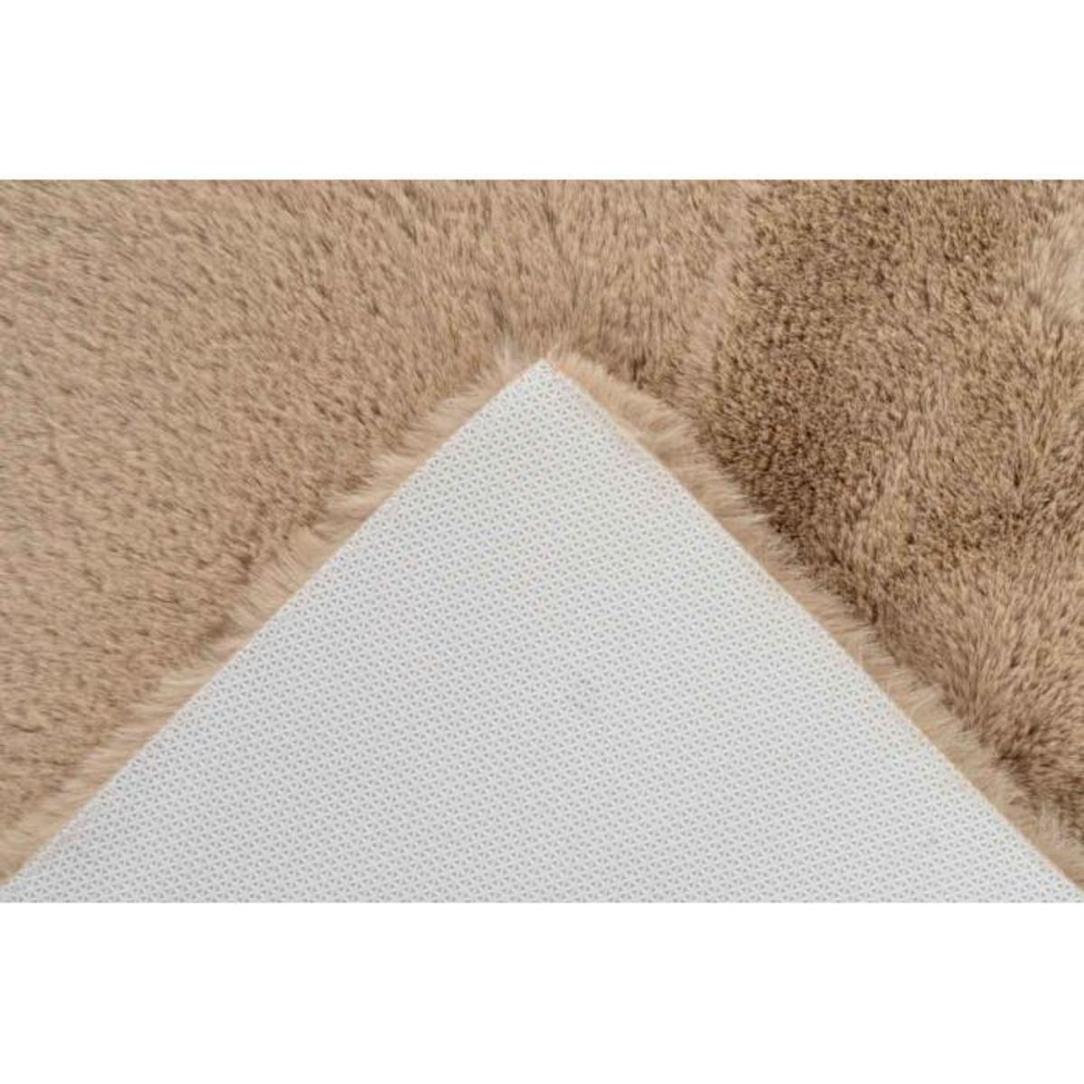 Paris Prix Tapis de Bain Doux Antidérapant  Rabbit  Beige