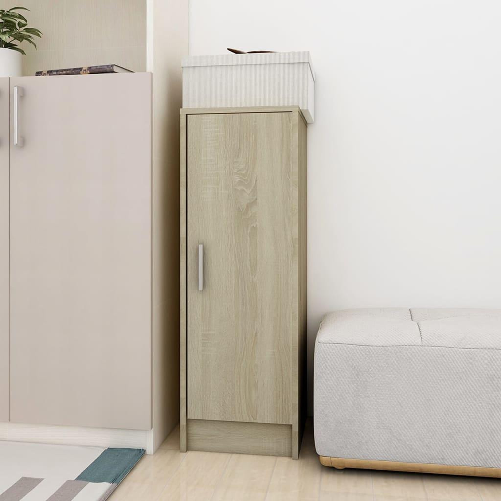 Voir la diapositive 3 : VIDAXL Armoire a chaussures Chene Sonoma 32x35x92 cm Bois d'ingenierie