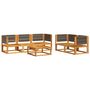 Voir la diapositive 3 : VIDAXL Salon de jardin avec coussins 6 pcs bois d'acacia solide