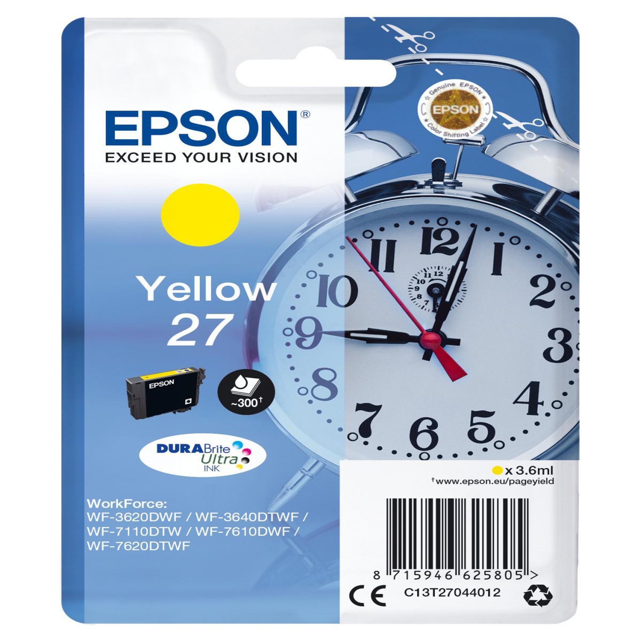 Voir la diapositive 2 : Epson Cartouche imprimante EPSON C 13 T 27044012