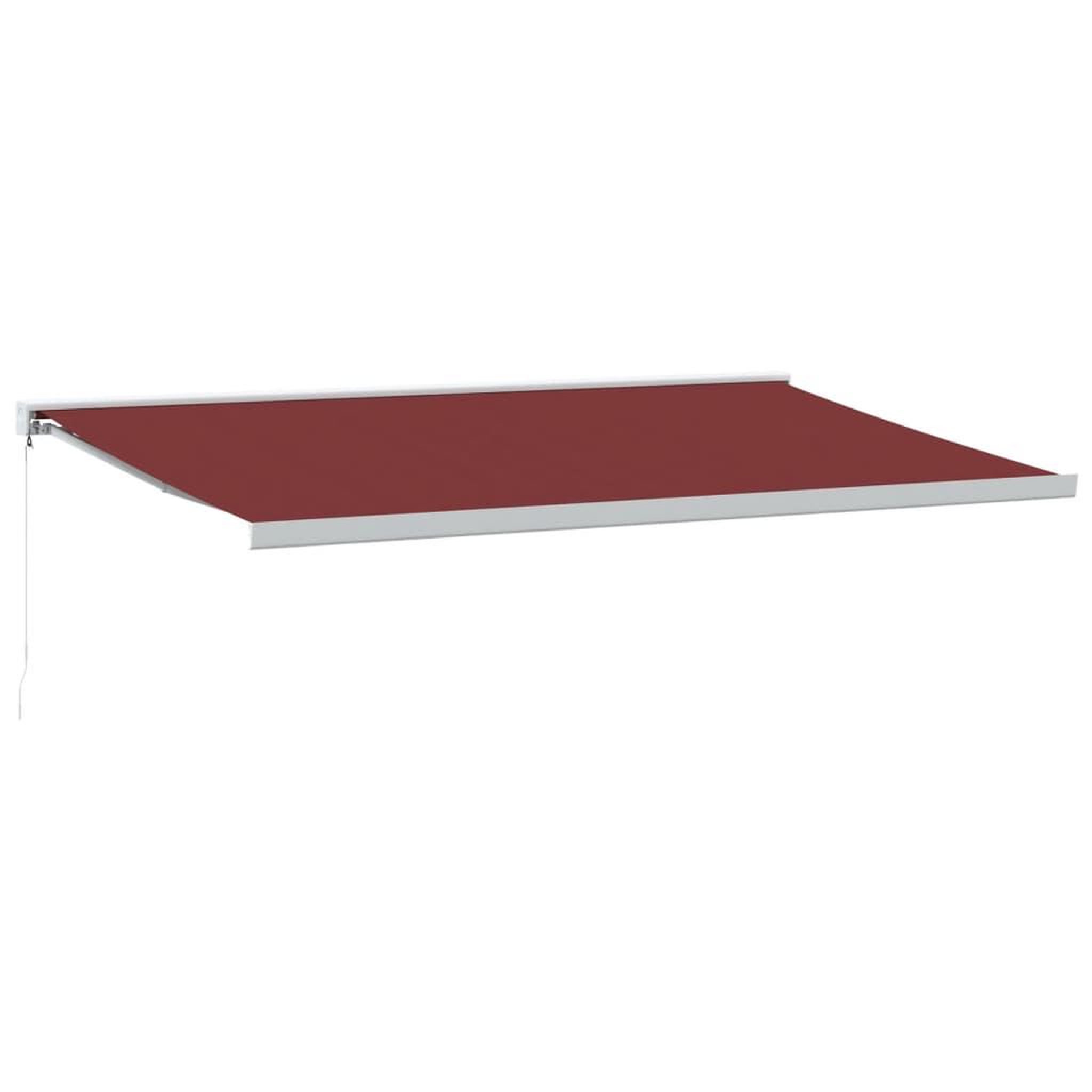 Voir la diapositive 2 : VIDAXL Auvent manuel retractable bordeaux 500x300 cm