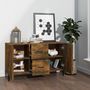 Voir la diapositive 3 : VIDAXL Buffet chene fume 100x36x60 cm bois d'ingenierie