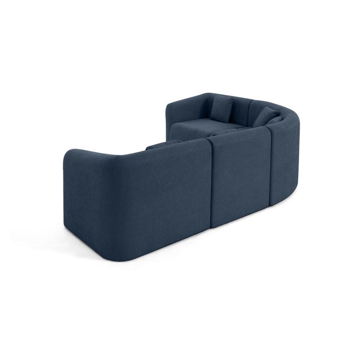 LISA DESIGN Ikare - canapé d'angle modulable réversible - 5 places - en tissu