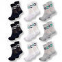 Voir la diapositive 3 : SERGIO TACCHINI Sergio Tacchini Pack de Chaussettes enfant Tennis Crew Lot de 9 Paires