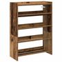 Voir la diapositive 2 : VIDAXL Etagere a chaussures vieux bois 60x25x81 cm bois d'ingenierie
