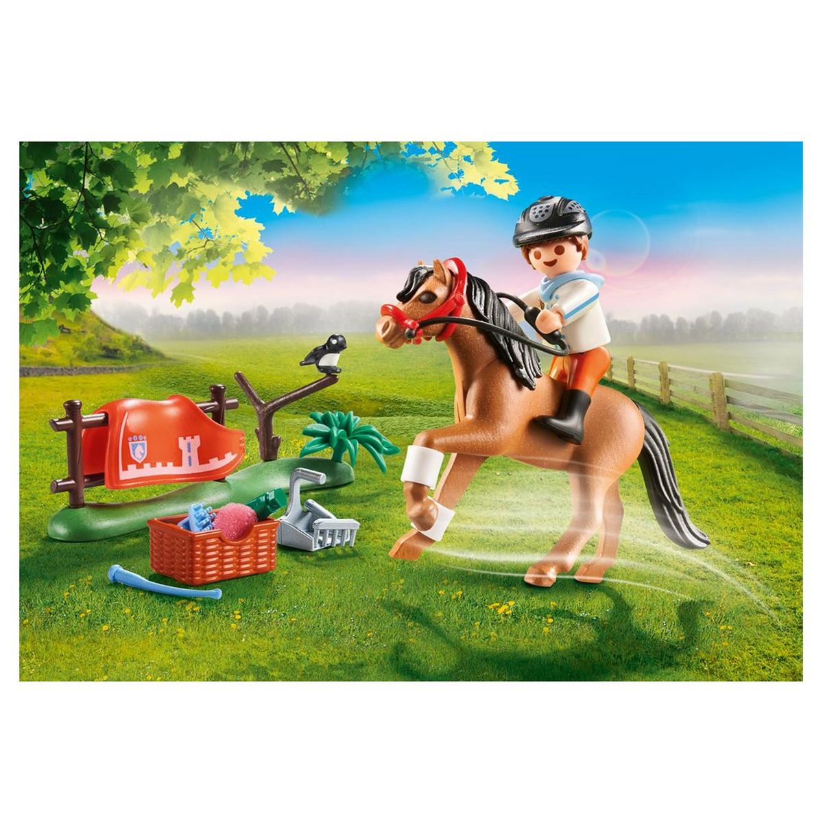 PLAYMOBIL 70516 - Country - Cavalier et poney Connemara