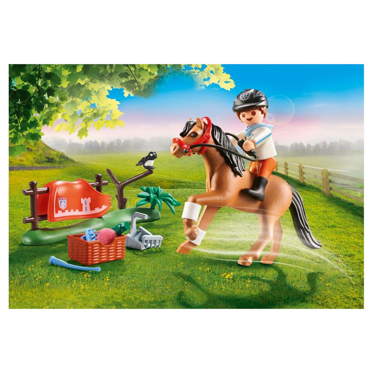 PLAYMOBIL 70516 - Country - Cavalier et poney Connemara