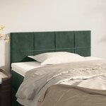VIDAXL Tete de lit Vert fonce 100x5x78/88 cm Velours
