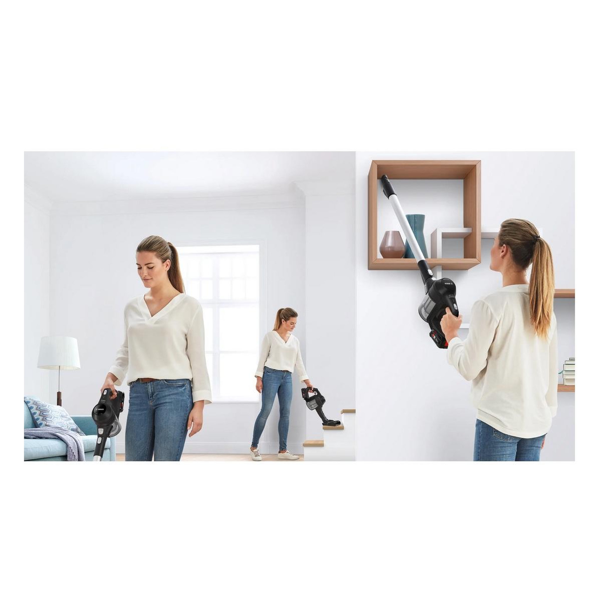 Voir la diapositive 5 : BOSCH Aspirateur balai rechargeable 18v noir - BBS611BSC