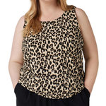 Vero Moda Débardeur Imprimé Léopard Femme Vero Moda CURVE Easy. Coloris disponibles : Noir