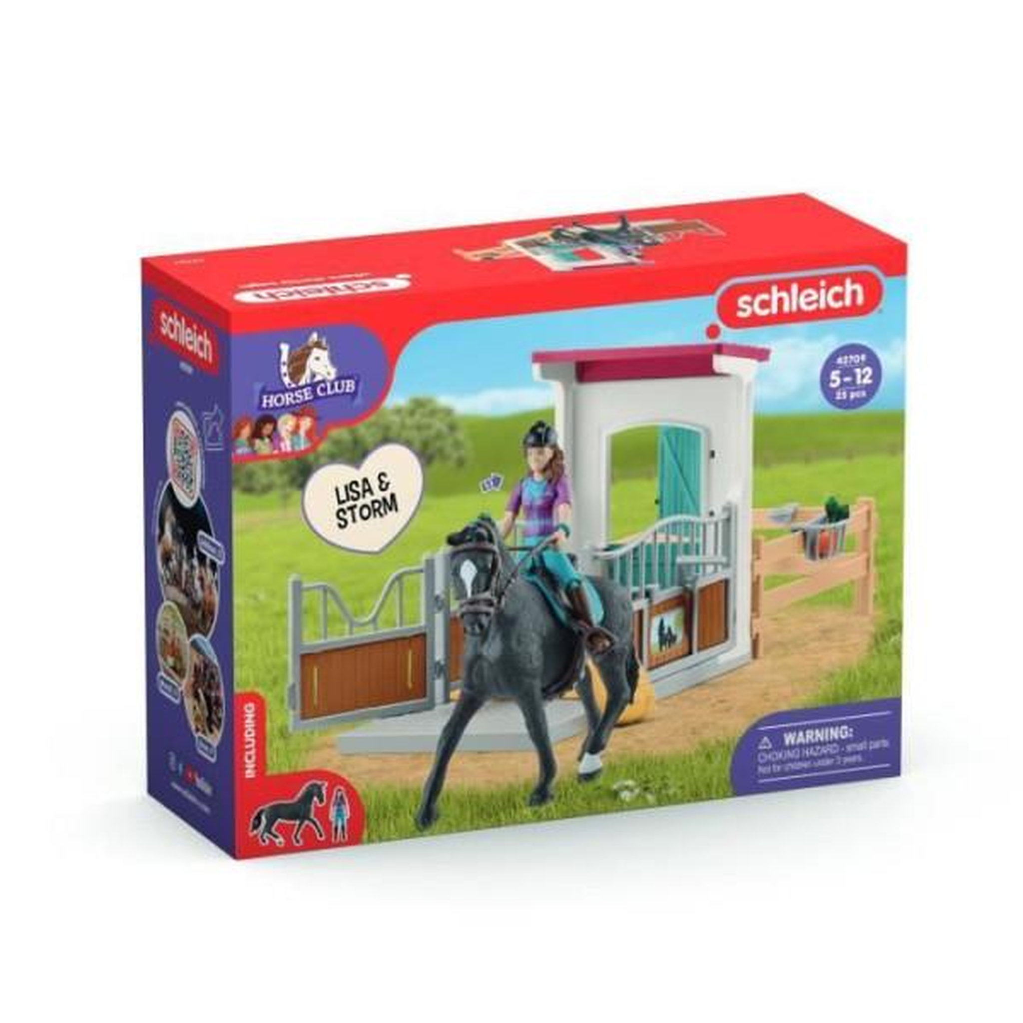 Voir la diapositive 5 : Schleich Horse Box Lisa et Storm, Figurine cheval et accessoires, SCHLEICH 42709 Horse Club, des 5 ans