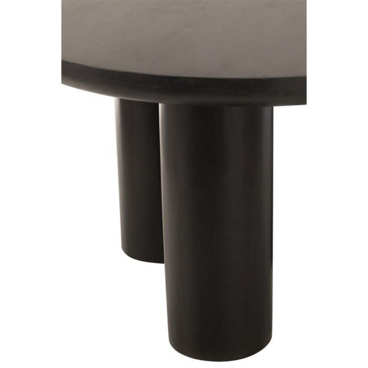 Paris Prix Table à Manger Trio en Bois  Cave  120cm Noir