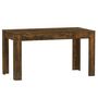 Voir la diapositive 2 : VIDAXL Table a manger chene fume 140x74,5x76 cm bois d'ingenierie