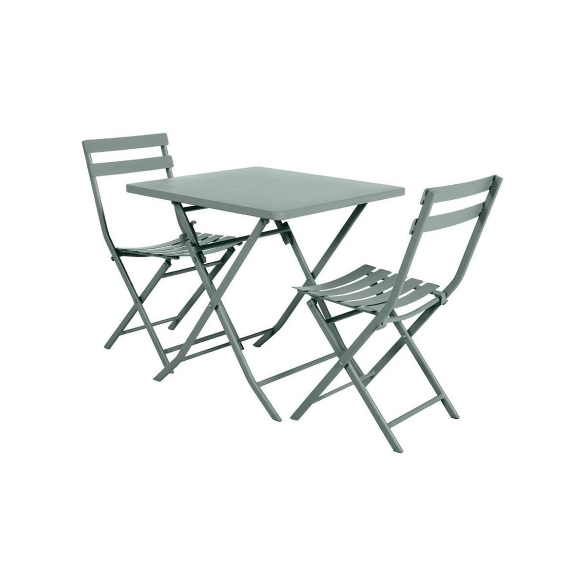 HESPERIDE Table de jardin carrée Greensboro 70 x 70 cm Olive - Hespéride
