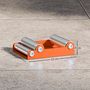 Voir la diapositive 3 : HOMCOM Roulette d'atelier max. 220 Kg pneu largeur inf. 180 mm acier orange alu