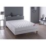 RELAXIMA LUXE MAXI CONFORT : matelas mousse DUNLOPILLO 180x200 + 2 sommiers tapissiers 90x200 + pieds