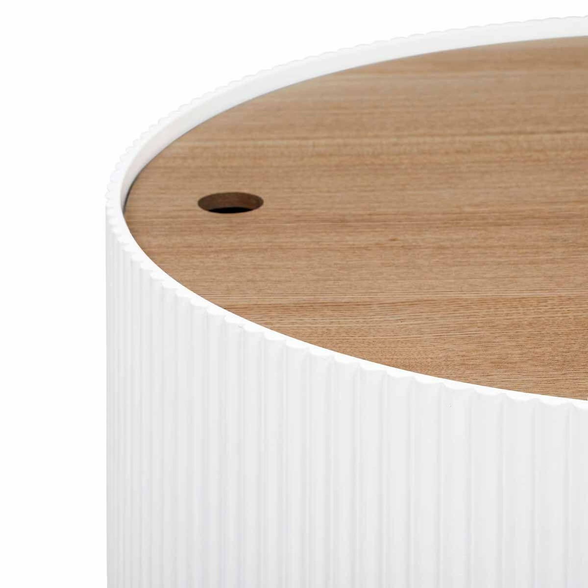 ATMOSPHERA Table Basse avec Coffre  Enola  55cm Blanc
