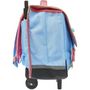 Voir la diapositive 3 : AUCHAN Cartable à roulettes rose et bleu ARC EN CIEL