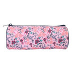 Bagtrotter Bagtrotter  - Trousse Scolaire Ronde - Multicolore- Fleurs - 1 Compartiment Zippé - 22x7x7cm - Matière Polyester - Accessoire et Papeterie Scolaire