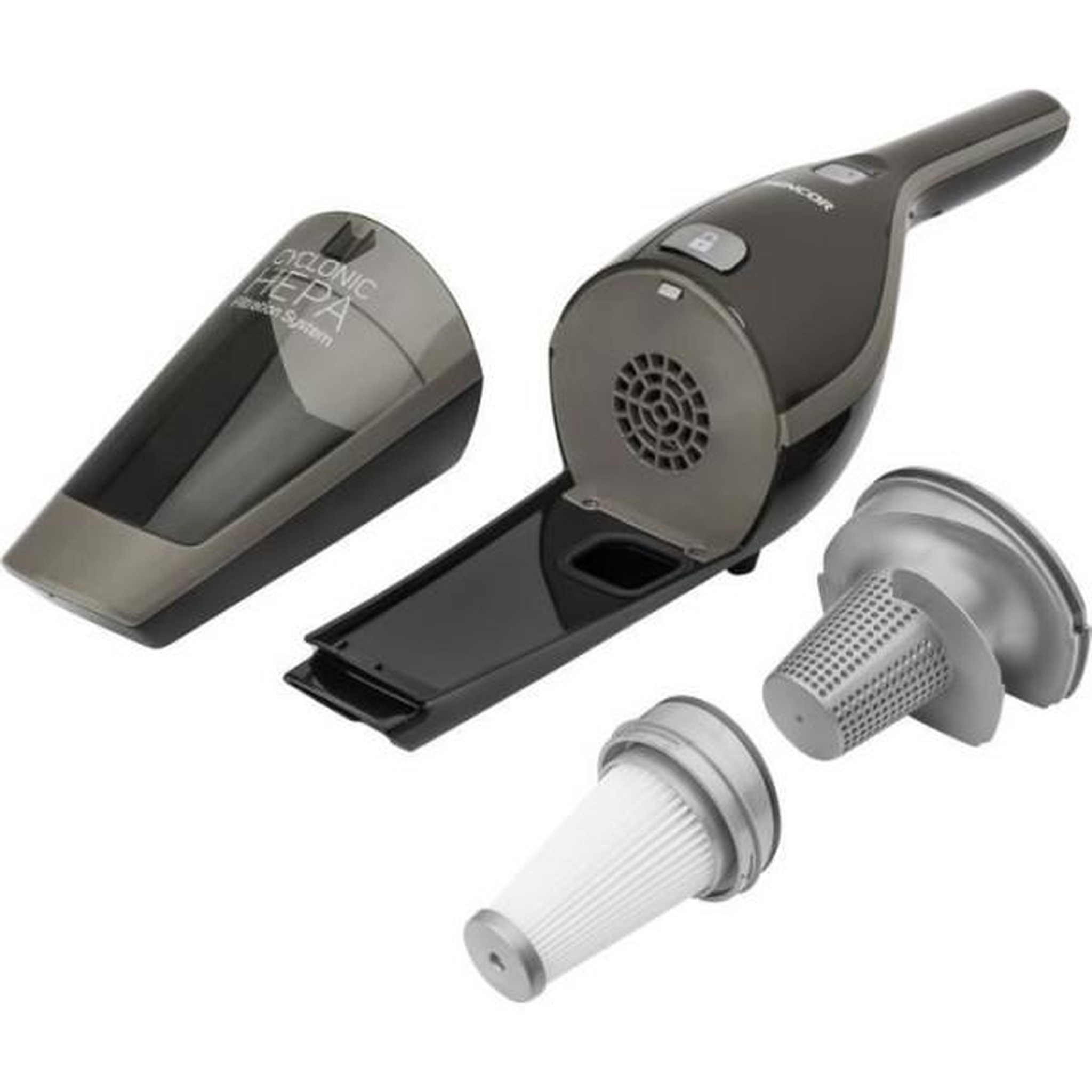 Voir la diapositive 6 : MARKET24 Aspirateur Balai  sans fil 2-en-1 - SENCOR - SVC 8621TI - 110 W - 50 min - 0,5 L - Batterie Li-Ion 21,6 V - Titane