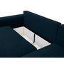 Voir la diapositive 4 : BEST MOBILIER Aurelia - canapé d'angle droit 4 places convertible avec coffre en tissu texturé